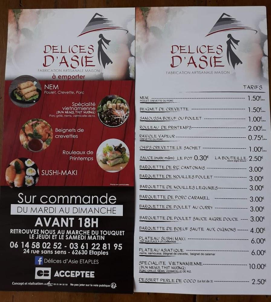 Délices d'Asie - Menu Image 3